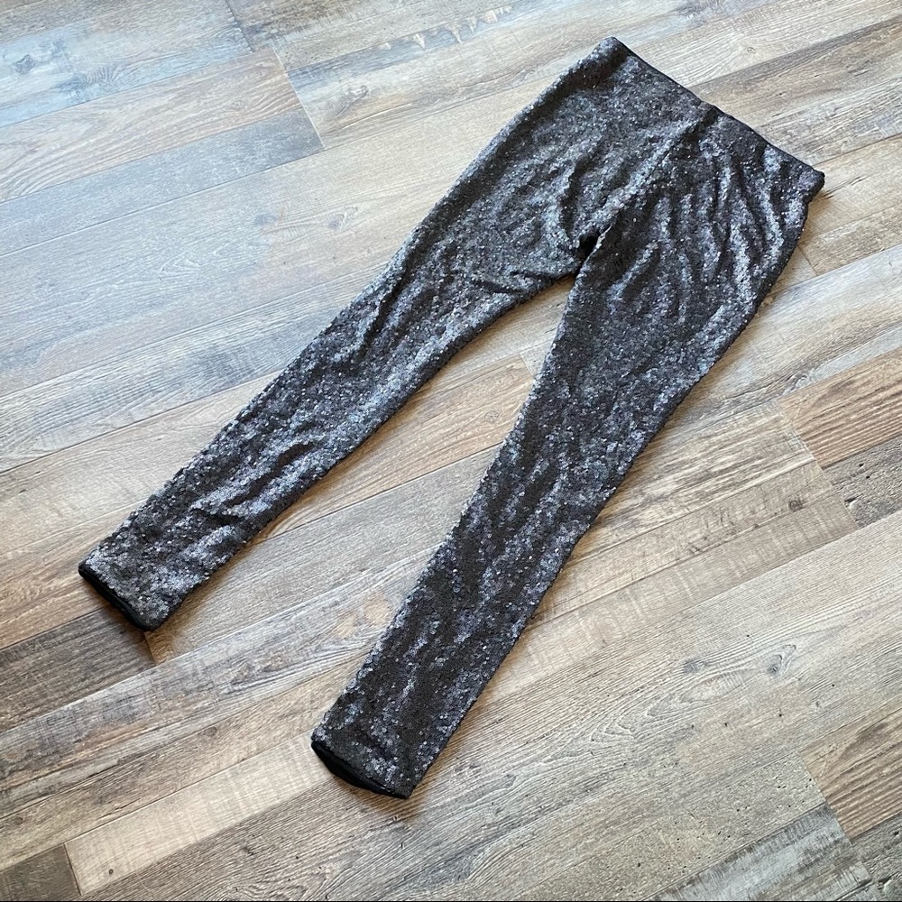 Black Sequin Leggings - Great for Holiday Parties or a Night Out!!